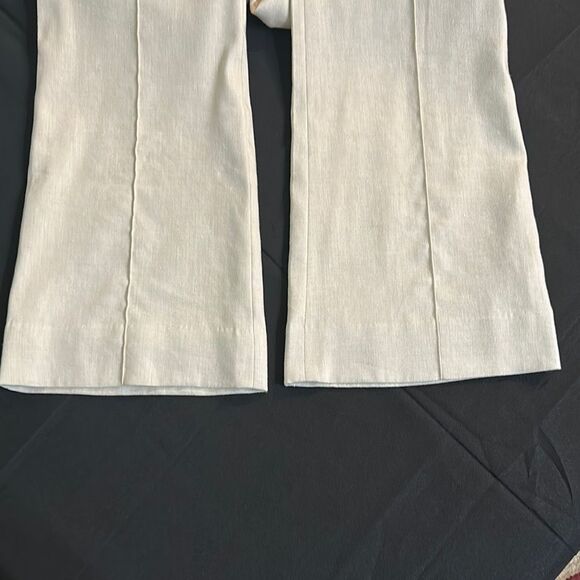 Veronica Beard Elegant Cream Linen Pants Size 6 - Picture 5 of 10
